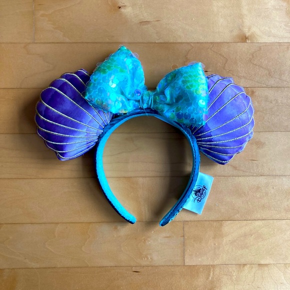 Disney Parks Minnie Mouse Mermaid Ears Headband - Picture 4 of 7